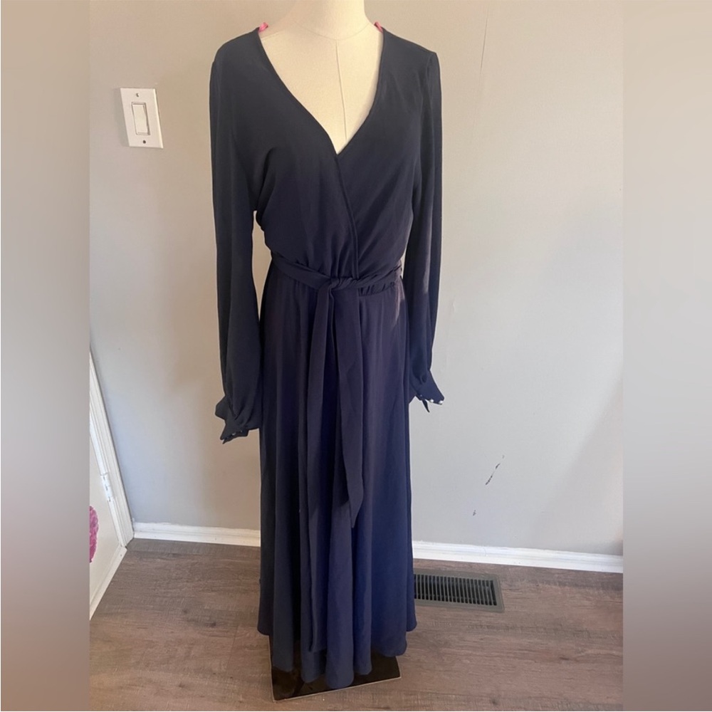 Meghan Fabulous Lilypad Maxi Navy Dress - Picture 10 of 12